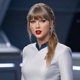 Taylor Swift is the captain of the starship Enterprise in the new Star Trek movie