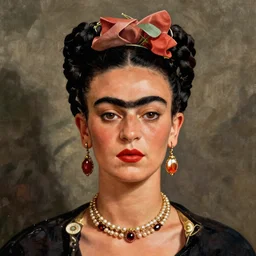 Melissa Fumero surreal portrait by Frida Kahlo