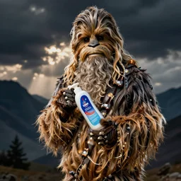 gandalf as chewbacca, shampoo commercial