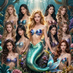 highly detailed full body portrait of beautiful mermaid fantasy art by finnstark, wonbin lee, lane brown, z ed, wenfei ye, finnstark, oleg bulakh, felix englund, global illumination, full body, radiant light, sharp focus, detailed face, detailed and intricate environment