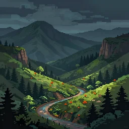 a detailed color picture, in style of pixel art, beautiful, melancholic