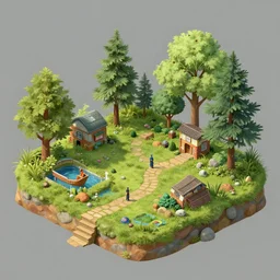 enviroment thumbnail concept art composition