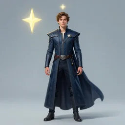 aaron taylor johnson as a magical star guardian by ralph horsley, rossdraws, matte painting, stylized background, cinematic lighting, maya, pixar, unreal engine, artstation