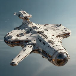 spaceship from the movie dune, 2 0 2 1 cinematic 4 k framegrab, intricate abstract spaceship floating detailed docking ports. birds flying around