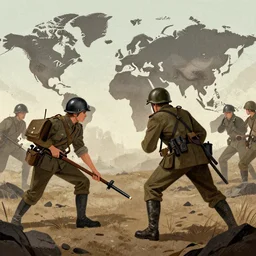 illustration of world war 1 🧨 by mandy jurgens