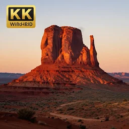 photo of monument valley as the sun is setting, deep focus, highly detailled, 8 k uhd, award - winning photography