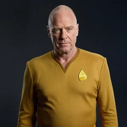 a portrait of an avocado in the role of patrick stewart in the role of jean - luc picard