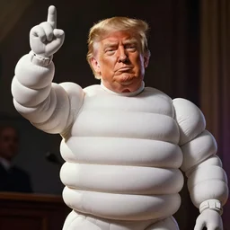 trump as bibendum, Michelin man