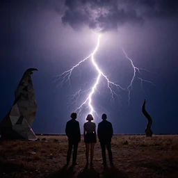 lightning lighting things, film still from the movie directed by denis villeneuve and david cronenberg with art direction by salvador dali and zdzisław beksinski, wide lens