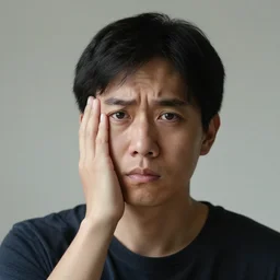 portrait picture of a concerned person