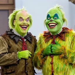 walter white and grimace laughing