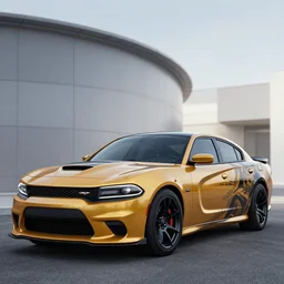 a 2 0 2 0 dodge charger hellcat painted by hans zatzka