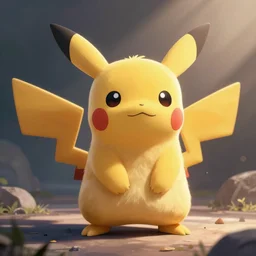 a digital painting of pokemon. very cute friendly. fluffy. beautiful. digital render.