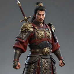 a chinese warrior, realistic, 8 k, extremely detailed, cgi, trending on artstation, hyper - realistic render, by greg rutkowski