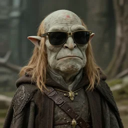 golem from lord of the rings wearing sunglasses
