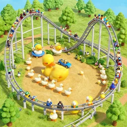 original roller coaster tycoon mod makes all people into ducks