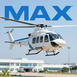 a hospital shark helicopter landing, photograph, imax
