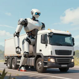🤖🚚, digital Art,hyperrealist, artstation, greg rutkowski