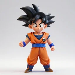! dream son goku as a 3 d rendered cartoon pixar dreamworks disney