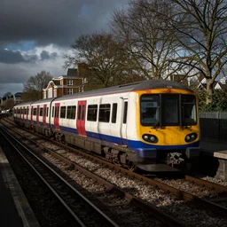 london overground train, hackney, photograph