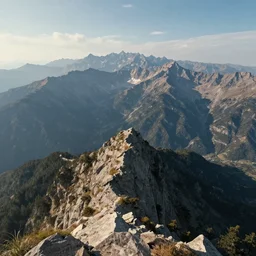 epic view from a mountaintop, high mountains, digital painting, realistic render, 4k, 8k, photography, unreal engine, wallpaper, cinematic