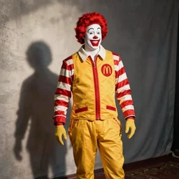 sir parick moore dresses as ronald mcdonald