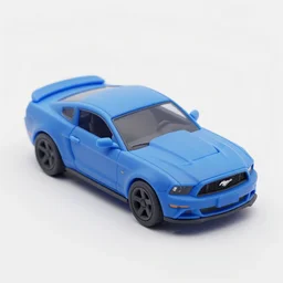 an miniature ford mustang gr. 4 made of silicone shaders, isometric, 1 0 0 mm, studio lighting, by pocoyo style