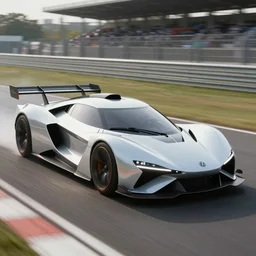 exotic futuristic sportscar race designed by rivian pininfarina and vw design, circa 9, 0 0 0, sunset background, hdr, photorealistic, volumetric lighting, 8 k, bokeh