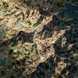 mountain texture on a fantasy map