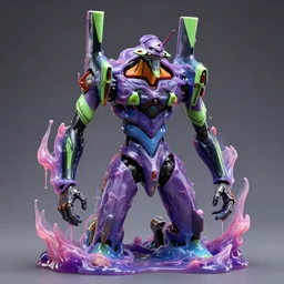 jelly gel goop rococo gundam draped in aching plasma and auras, evangelion, liquid, drippy, zoids, cyberpunk mechanoid, 3 d paint spray by beeple, fernando botero, jeff koons, metal shaded, realistic
