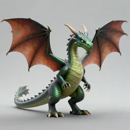 a dragon with !!small!! wings