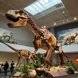 a museum of giant extinct creatures