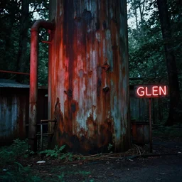 forest glen opening with figure film still 1 9 9 2 industrial neon water mold rot