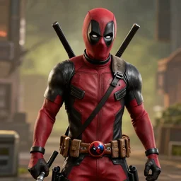 Deadpool in borderlands 2 4k detailed super realistic