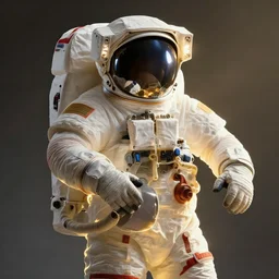 extremely detailed studio portrait of space astronaut, helmet is off, helmet i in lap, full body, soft light, golden glow, award winning photo by nasa, diffuse lighting, fantasy, intricate, surrealism!!!!, highly detailed, lifelike, photorealistic, digital painting, artstation, illustration, concept art, smooth, sharp focus, by greg rutkowski, chris tulloch mccabe, valentina remenar and asher duran,