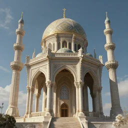 a ottoman structure in the sky, fantasy art, intricate