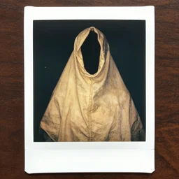 shroud of turin, highly realistic, 8 k, highly detailed, polaroid photo