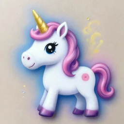 badly done cheesy unicorn airbrush art