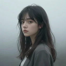 a girl in the mist 4k Detailed Matte Illustration trending on ArtStation