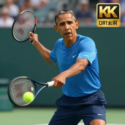 obama playing tennis, 3 d render, octane, ray tracing, ultra high resolution, ultra detailed, photorealistic, 8 k