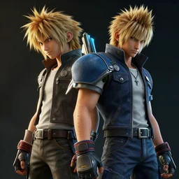 hyper - realistic + photorealistic render with very extreme intricate details, of jak from jak and daxter in the style of final + fantasy 1 5, digital game - art by ross tran, movie composition by sana takeda, dramatic cinematic lighting by greg rutkowski