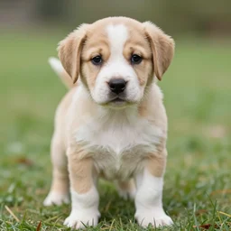 a photograph of a puppy