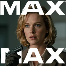 close-up of Betsy Brandt as a detective in a movie directed by Christopher Nolan, movie still frame, promotional image, imax 70 mm footage