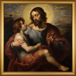 father why you have forsaken me, renaissance oil painting