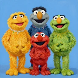 a 1 6 0 0 s painting of the muppets