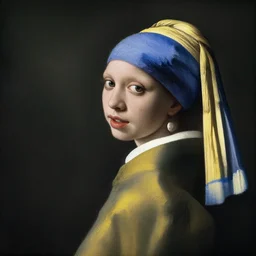virulent female spirit, apparition, by johannes vermeer, masterful artwork