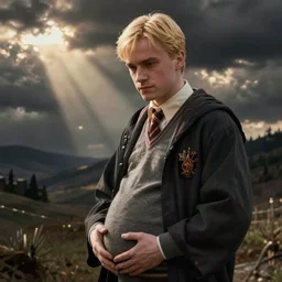 draco malfoy pregnant, digital art
