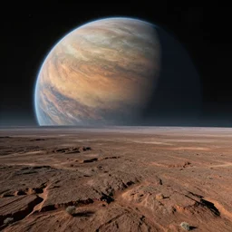 landscape of an alien planet