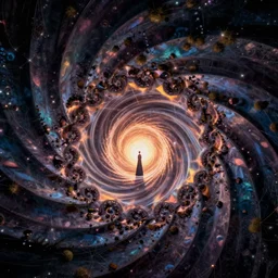 the swirled fractal portal at the psychedelic event horizon directed by fritz lang