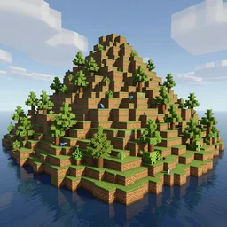 Screenshot of a Minecraft world set on Alaska, 8k, highly detailed, Unreal Engine render